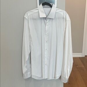 Bugatchi Classic White Men's Dress Shirt